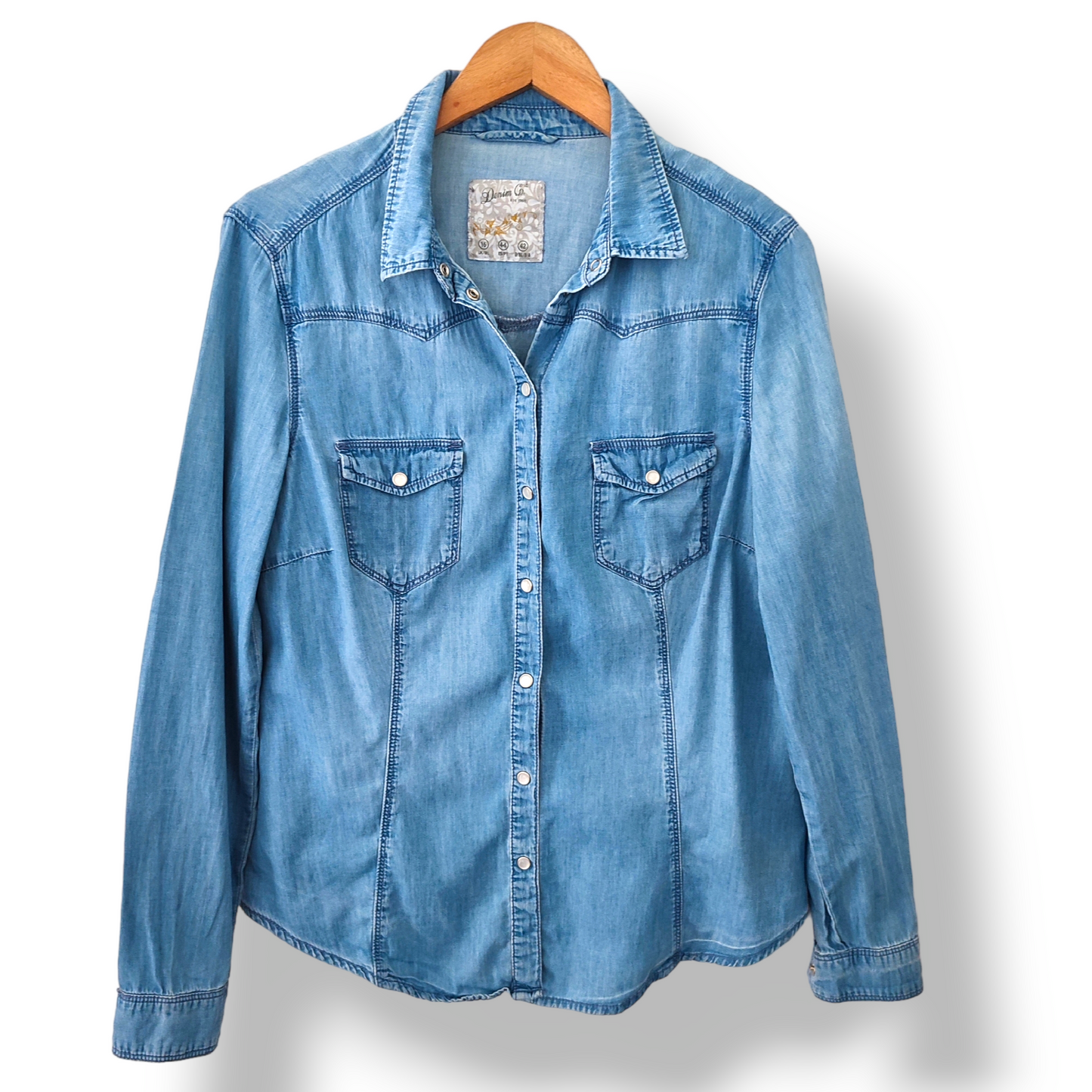 Blusa Jeans Denim&Co