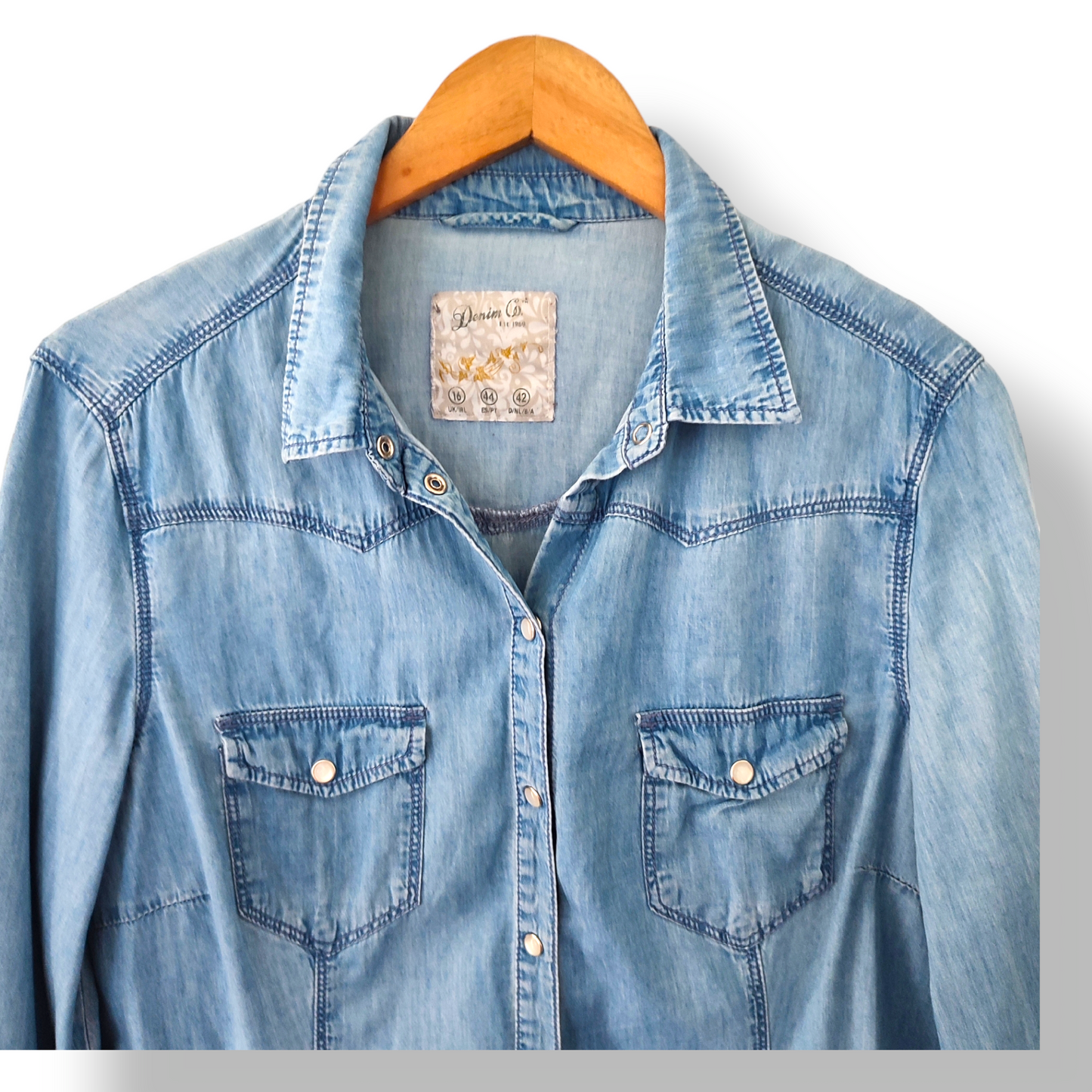 Blusa Jeans Denim&Co