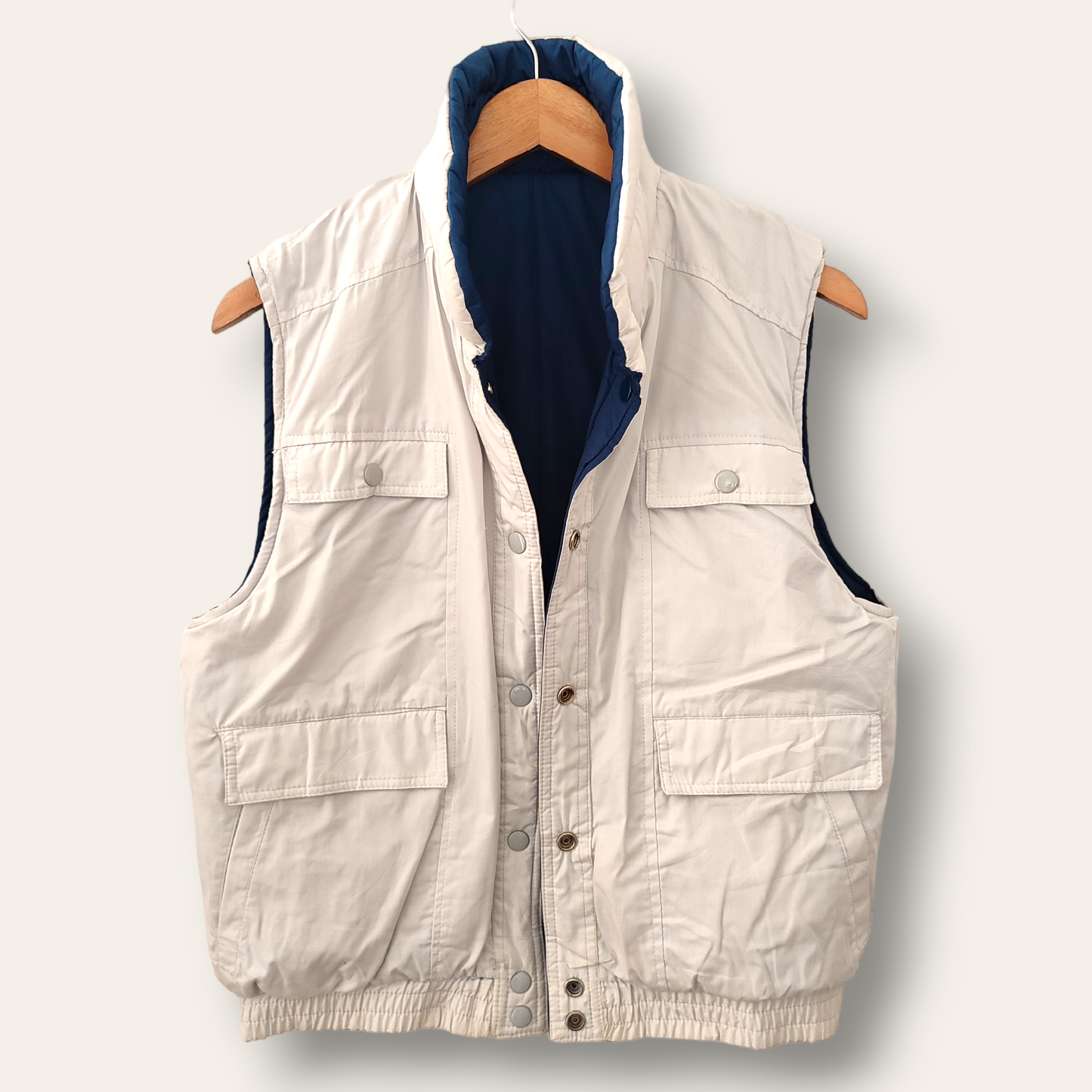 Parka sin mangas reversible