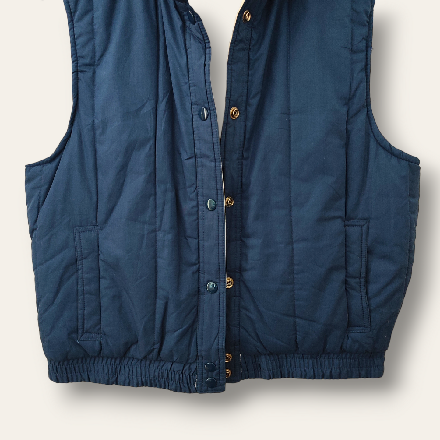 Parka sin mangas reversible