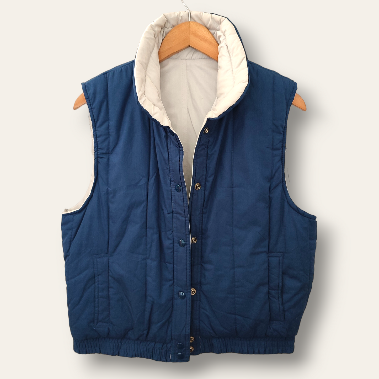 Parka sin mangas reversible