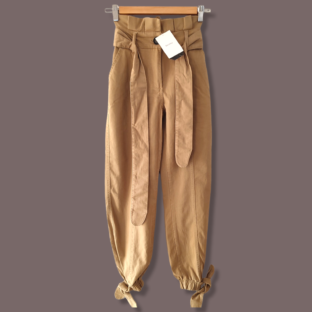 Pantalon discount marron bershka