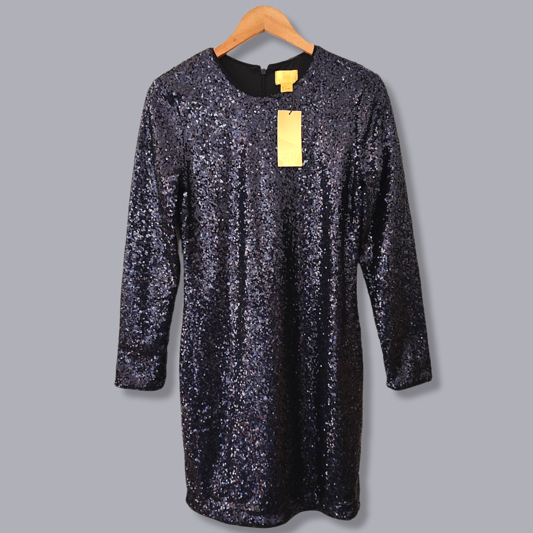 H&m clearance vestido lentejuelas