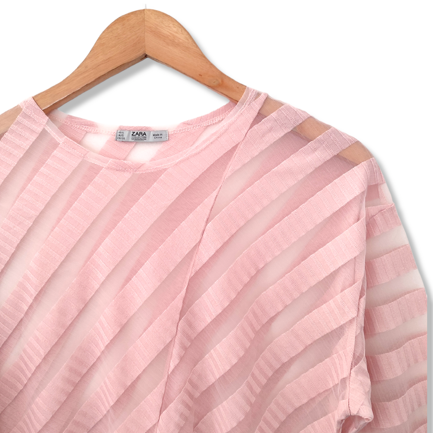 Blusa translúcida  Zara