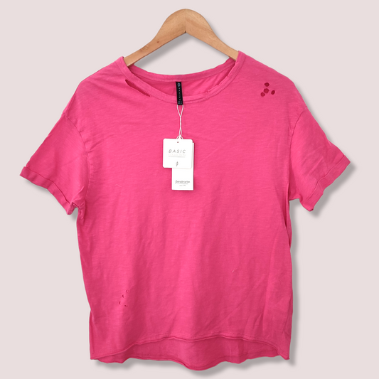 Polera algodón Stradivarius