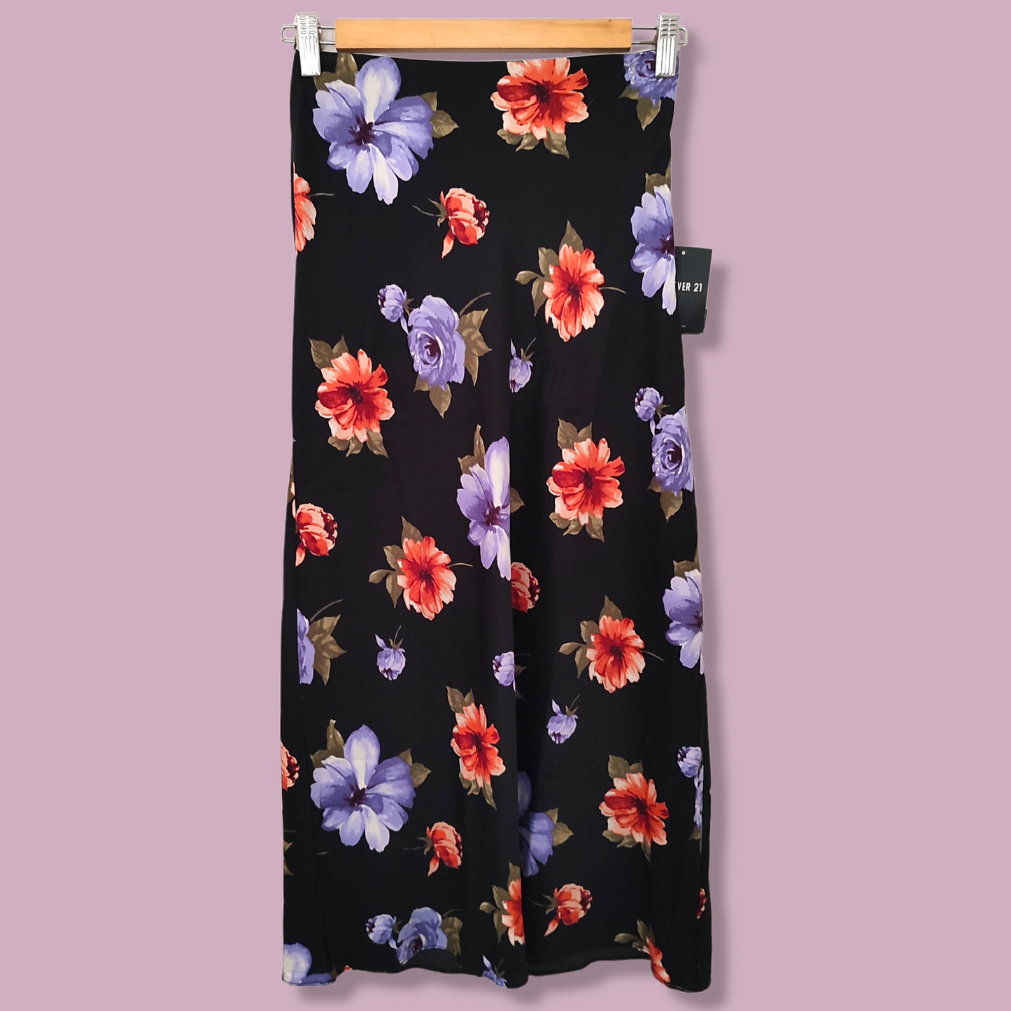 Falda viscosa Forever21