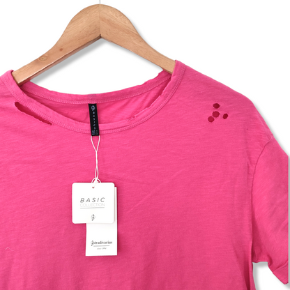 Polera algodón Stradivarius